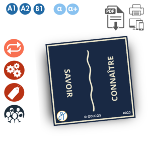 connaitre ou savoir verbe