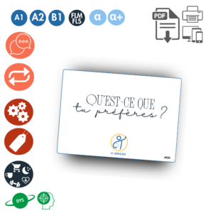 qu'est-ce que tu préfères goûts exprimer oral