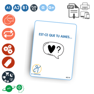 tu aimes goûts expression orale