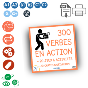 300 verbes en action cartes illustrées conjugaison vocabulaire