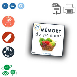 Mémory du Primeur : fruits & légumes